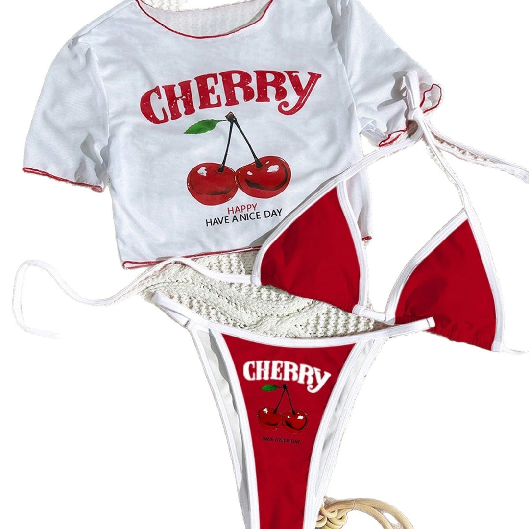 Damen Bikini-Set mit kreativem grafischen Design EB