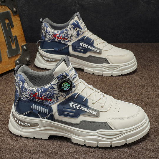 Herren High-Top Sneakers mit innovativer Schnürtechnologie und robustem Design EB