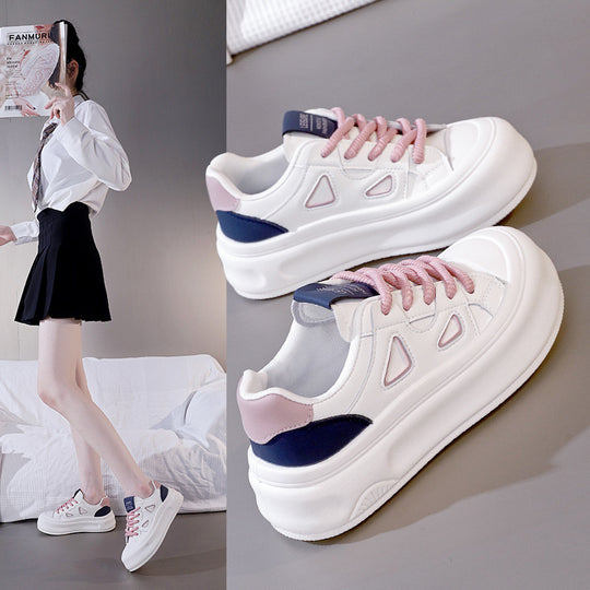 Damen Modische Plattform Sneakers EB