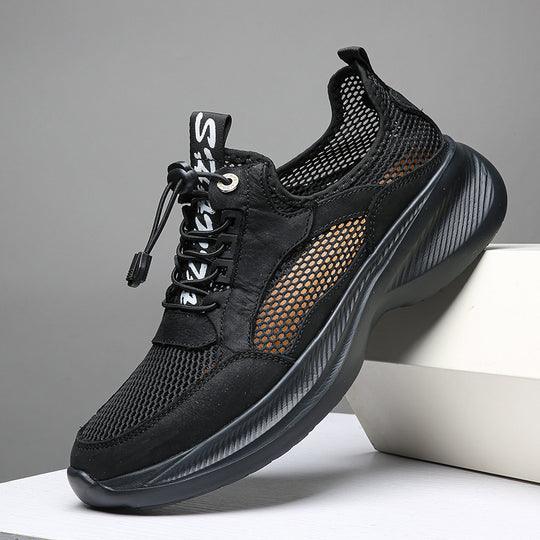 Herren Atmungsaktive Freizeitsneaker mit elastischem Schnellverschluss EB