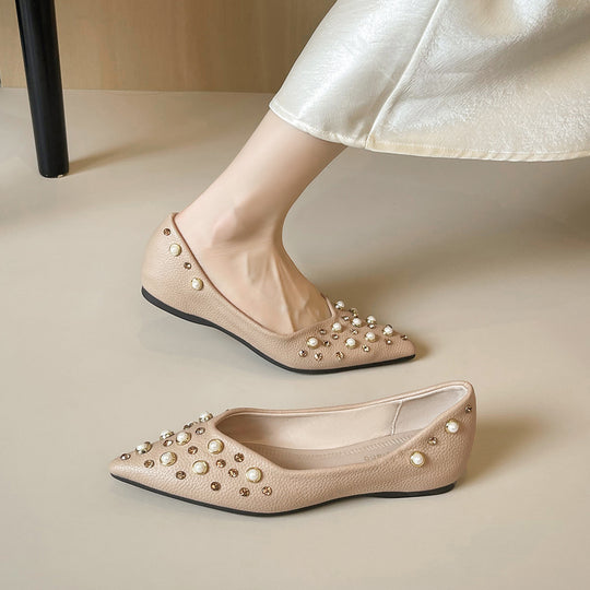 Damen Ballerinas mit modischem Schmuckdetail EB