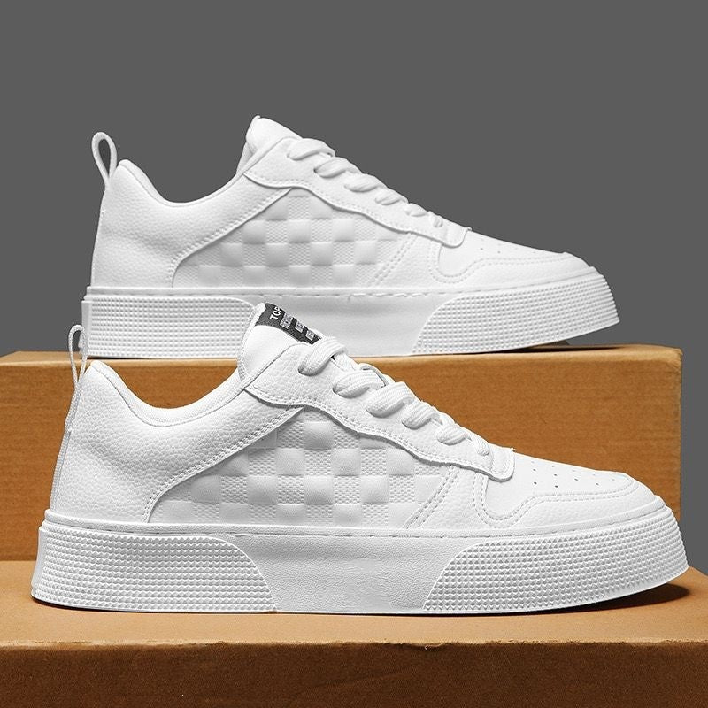 Damen Modische Sneaker mit checkered Design und bequemer Sohle EB