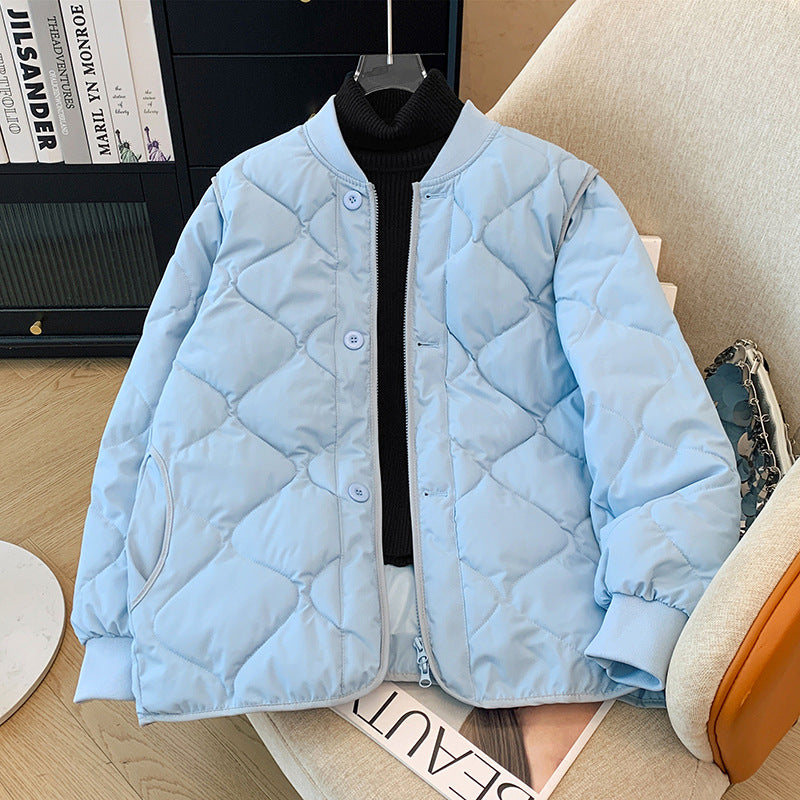 Damen Wattierte Blousonjacke mit Reißverschluss und praktischen Taschen EB