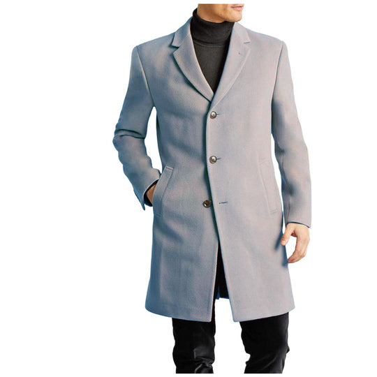 Herren elegante Wollmantel EB