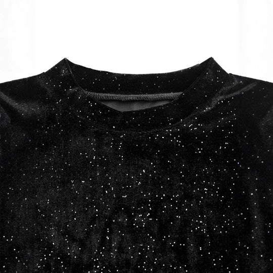Damen elegantes Gesamt-Set mit glitzernder Oberfläche EB