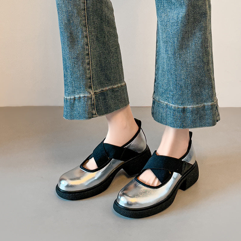Damen Gemütliche und stilvolle Schuhe mit elastischem Riemen EB