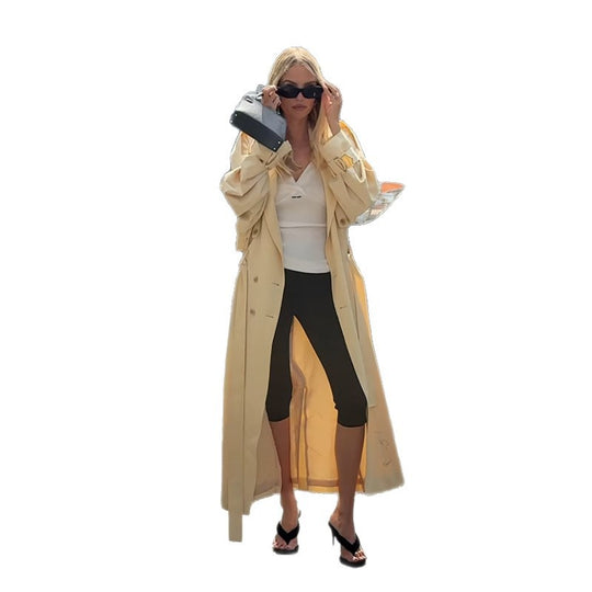 Damen Elegante Trenchcoatjacke mit modischem Schnitt EB