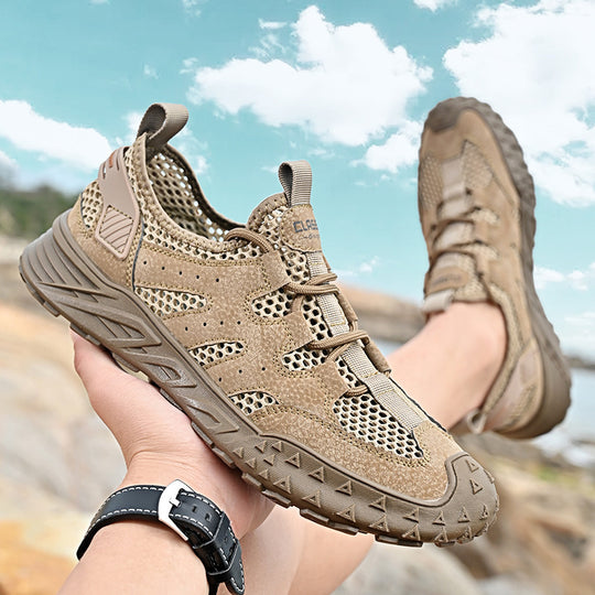 Damen Atmungsaktive Outdoor-Sneaker mit rutschfester Sohle EB