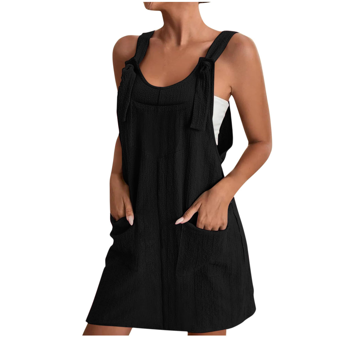 Damen Lässiger Jumpsuit mit praktischen Taschen und verstellbaren Trägern EB