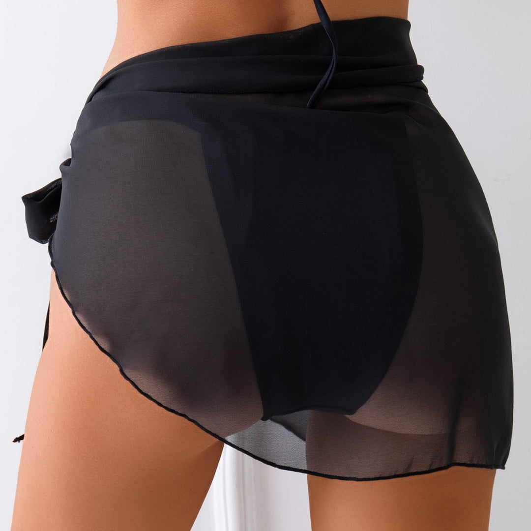 Damen Strandrock mit raffiniertem Knoten und dekorativer Muschelapplikation EB