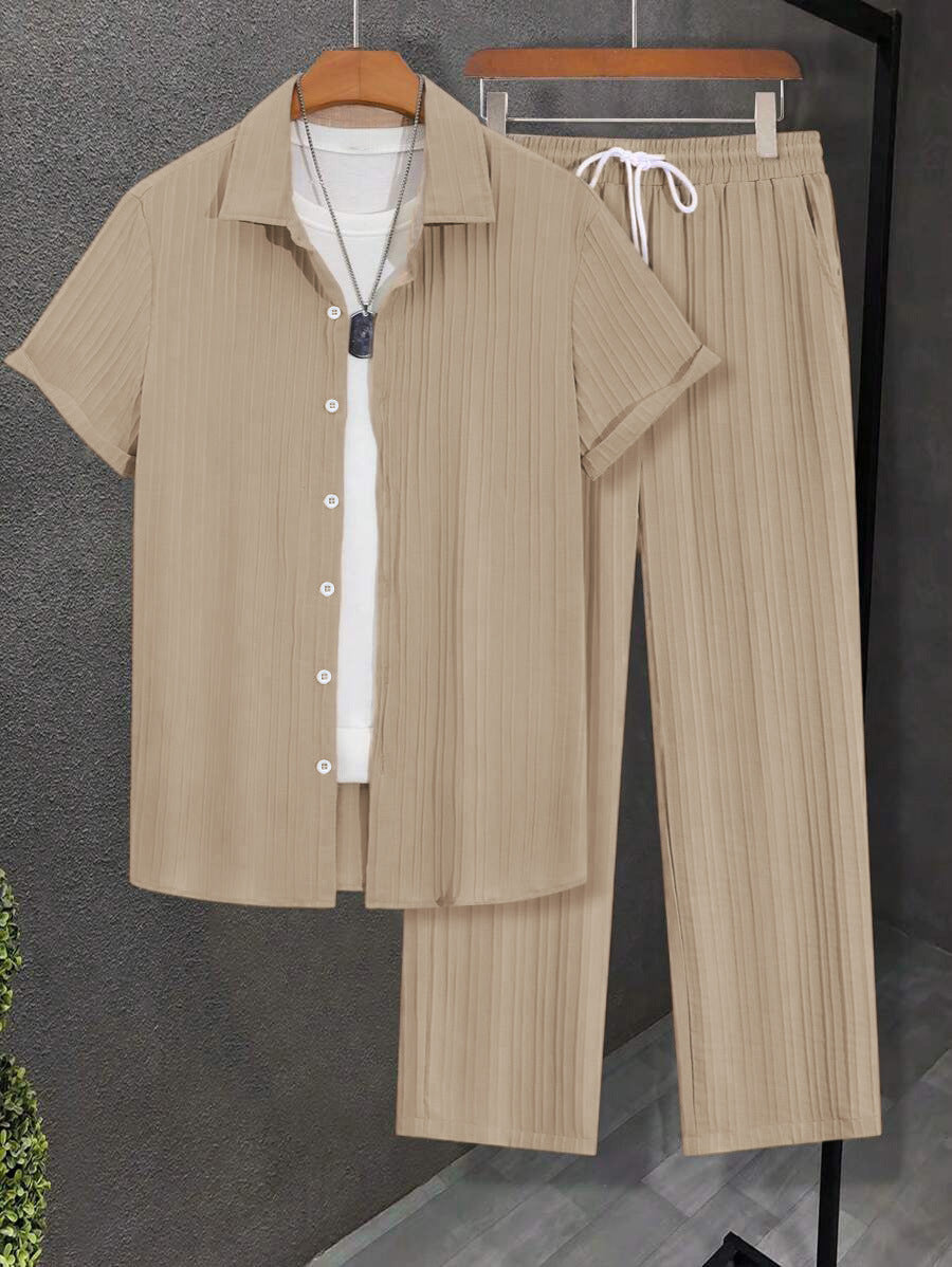 Damen Streifen Schlafanzug Set EB