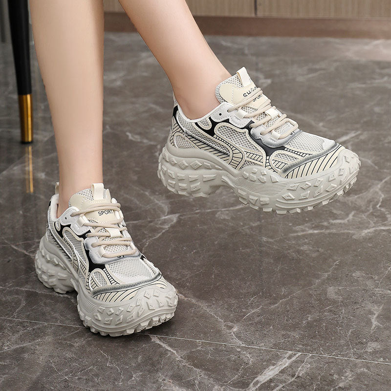 Damen Sportliche Trend Sneakers EB