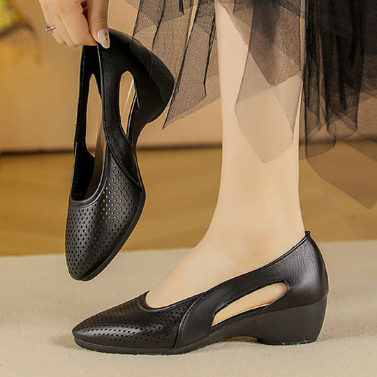 Damen Sling-Pumps mit atmungsaktivem Lochmuster EB
