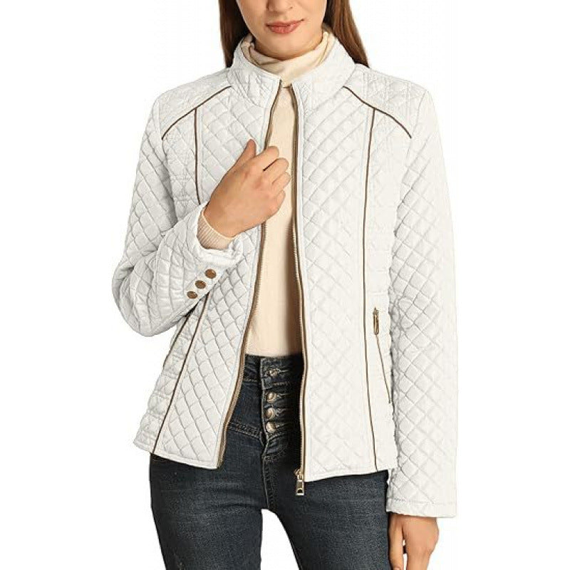 Damen gesteppte Freizeitjacke mit hohem Kragen EB