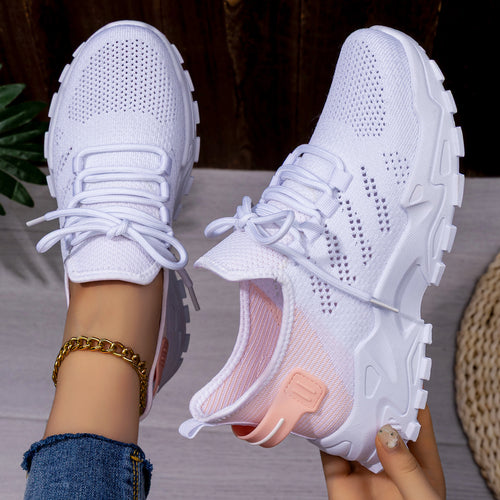 Damen Sportliche Laufschuhe mit atmungsaktivem Obermaterial und dämpfendem Komfort EB