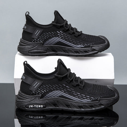 Damen Sportliche Laufschuh mit atmungsaktiver Mesh-Oberfläche und dämpfender Sohle EB