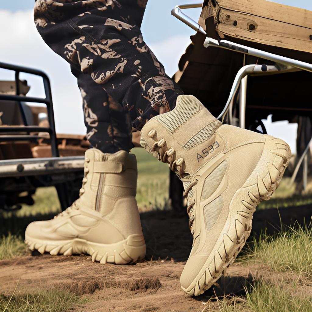 Herren wetterfeste Jagdstiefel mit rutschfester Sohle und atmungsaktiver Oberfläche EB