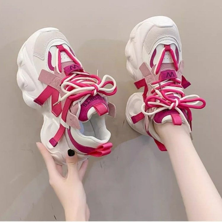 Damen Sportliche Chunky Sneakers mit innovativem Schnürsystem EB