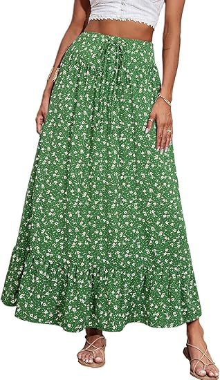 Damen Jumpsuit mit floralem Druck und elastischer Taillierung EB