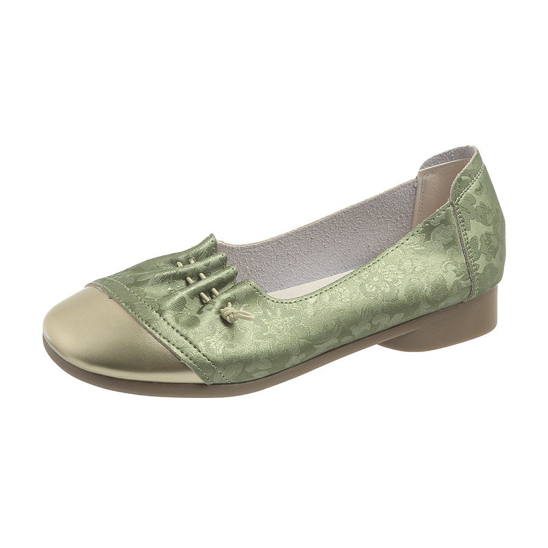 Damen elegante Ballerinas mit modischer Schleifenverzierung EB