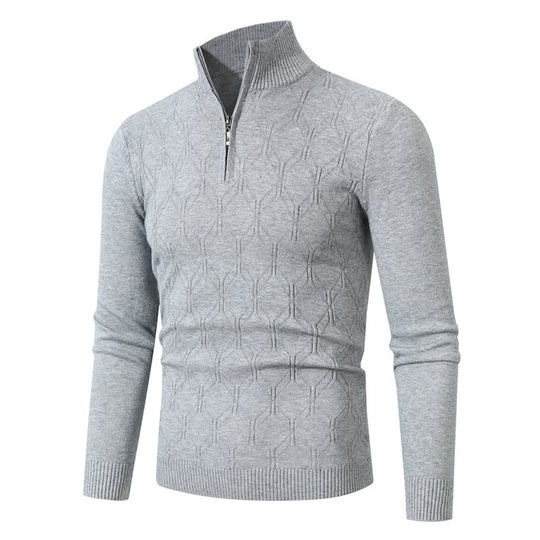Herren Strickpullover mit modernem Strukturmuster EB