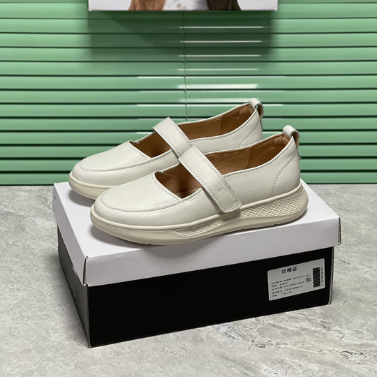 Damen Bequeme Slip-On Sneakers mit verstellbarem Riemen EB
