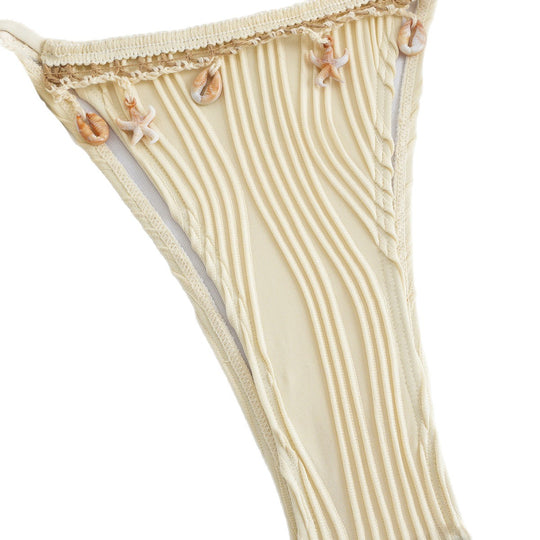 Damen Triangel-Bikini mit Raffinierten Schmuckdetails EB