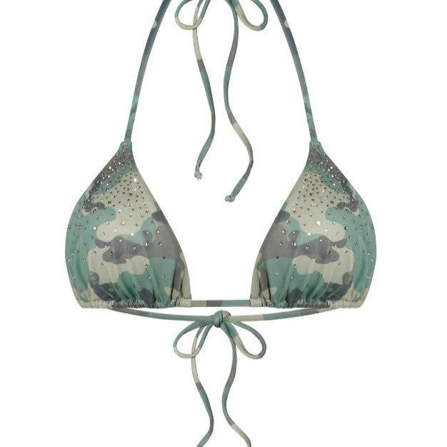 Damen Triangel-Bikini mit schimmernden Details EB