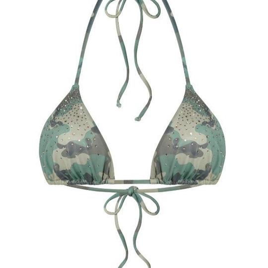 Damen Triangel-Bikini mit schimmernden Details EB