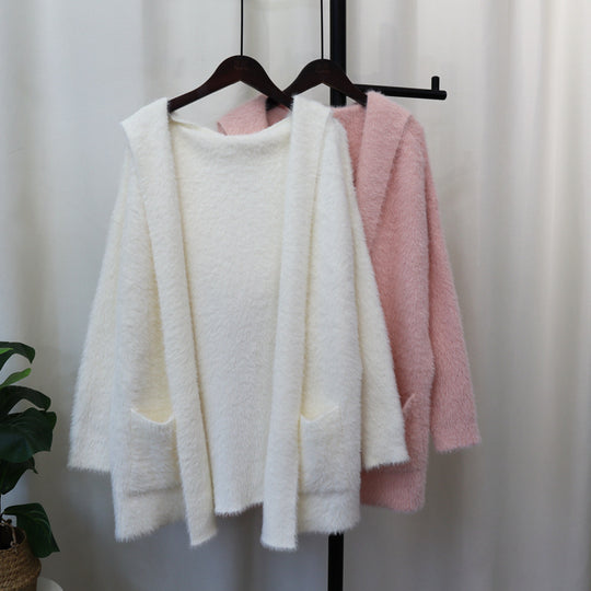Damen Kuscheliger Cardigan mit langen Ärmeln und praktischen Taschen EB