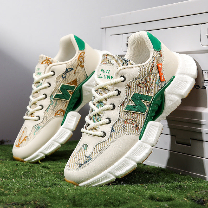Damen Sportliche Sneakers mit modischem Strukturdesign und atmungsaktiven Materialien EB