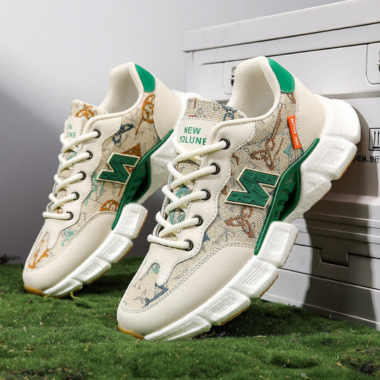 Damen Sportliche Sneakers mit modischem Strukturdesign und atmungsaktiven Materialien EB