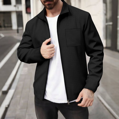 Herren modische Jacke mit strukturiertem Design EB