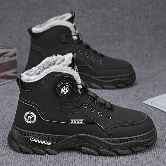 Damen modische Winterboots mit rutschfester Sohle und kuscheligem Innenfutter EB