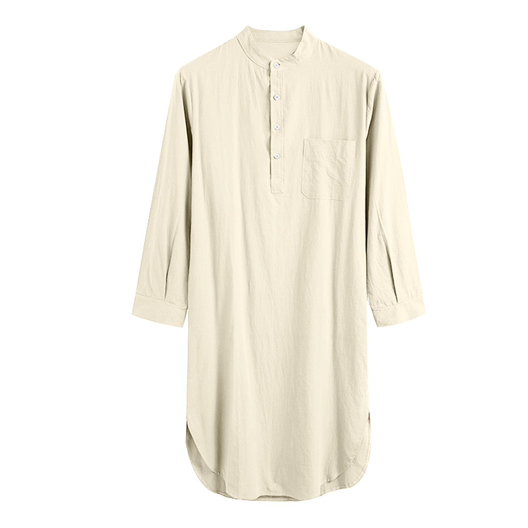 Damen Langarmhemd mit modernem Henley-Ausschnitt und praktischer Brusttasche EB