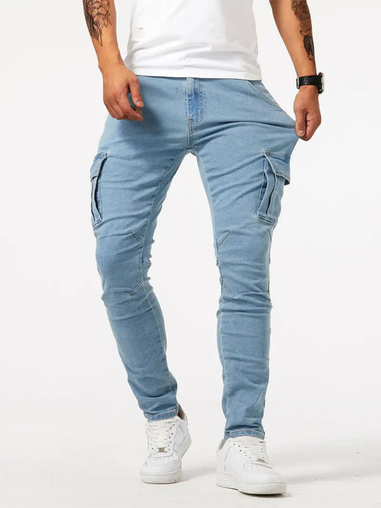 Herren Cargo-Jogginghose mit praktischen Seitentaschen und figurbetontem Schnitt EB