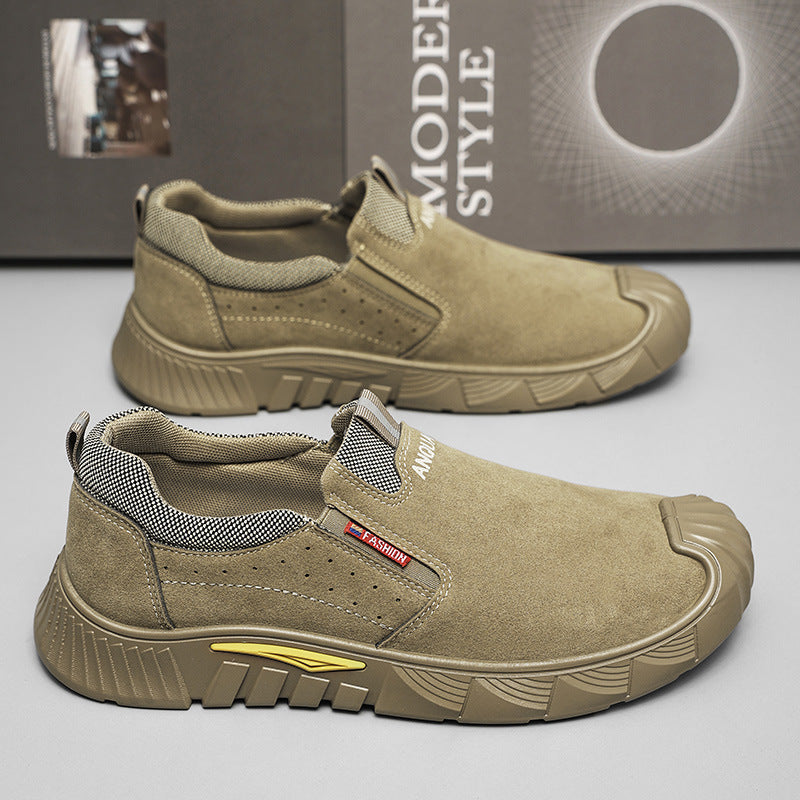 Damen Sportliche Slipper mit elastischen Einsätzen und rutschfester Sohle EB