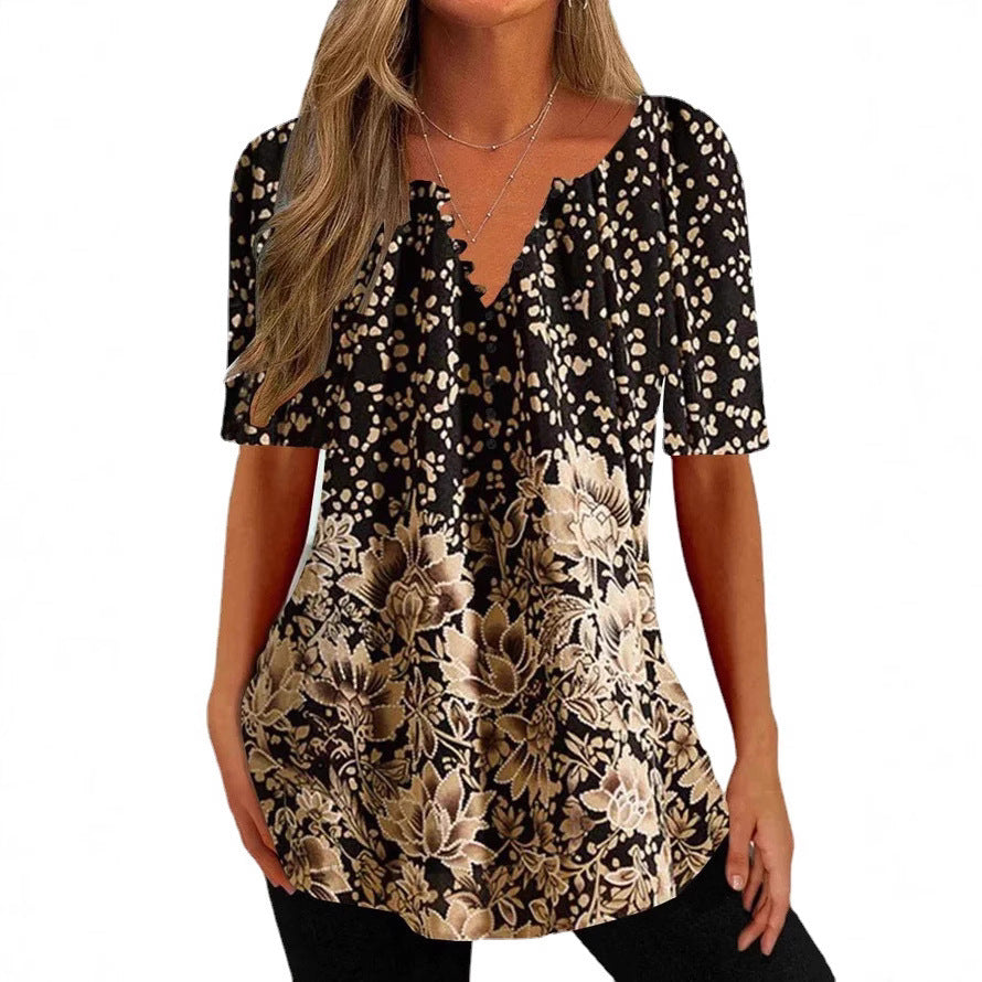 Damen Bluse mit floralem und elegantem Design Heidi-Mode