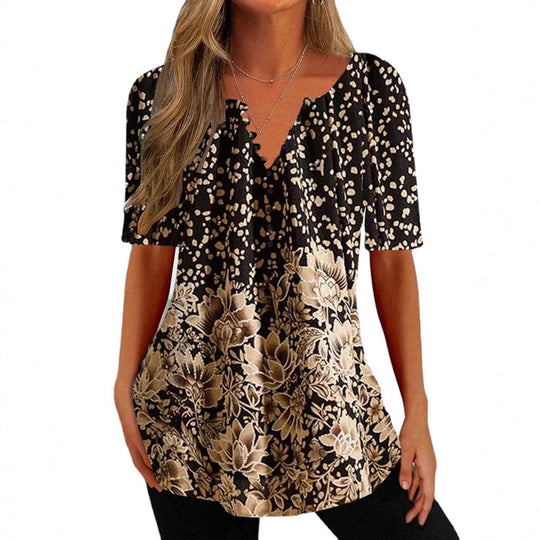 Damen Bluse mit floralem und elegantem Design Heidi-Mode