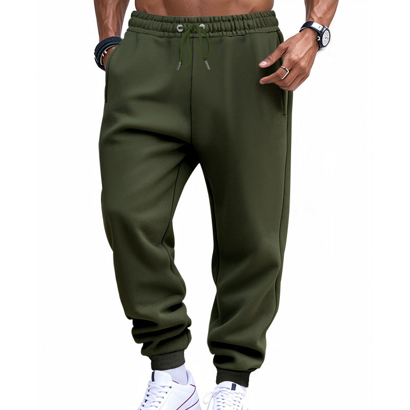 Herren modische Jogginghose mit elastischem Bund und seitlichen Taschen EB