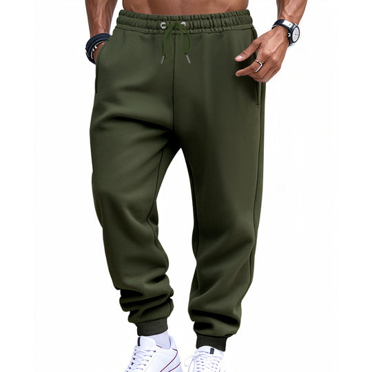 Herren modische Jogginghose mit elastischem Bund und seitlichen Taschen EB