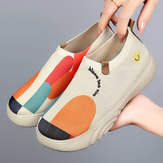 Damen Modische Slip-On Sneakers mit komfortabler Passform und trendigem Design EB