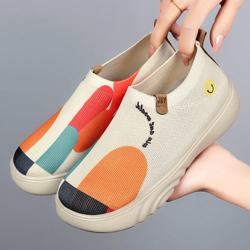 Damen Modische Slip-On Sneakers mit komfortabler Passform und trendigem Design EB