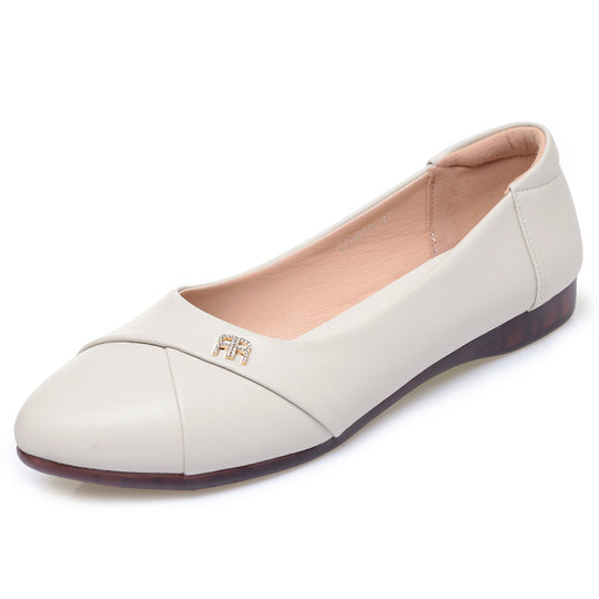 Damen Komfortable und elegante Ballerinas mit dezenter Verzierung EB