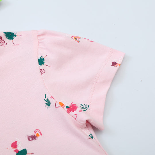 Mädchen Sommerkleid mit buntem Motiv EB