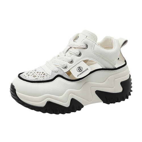Damen Modische Chunky Sneakers mit luftdurchlässigem Obermaterial EB