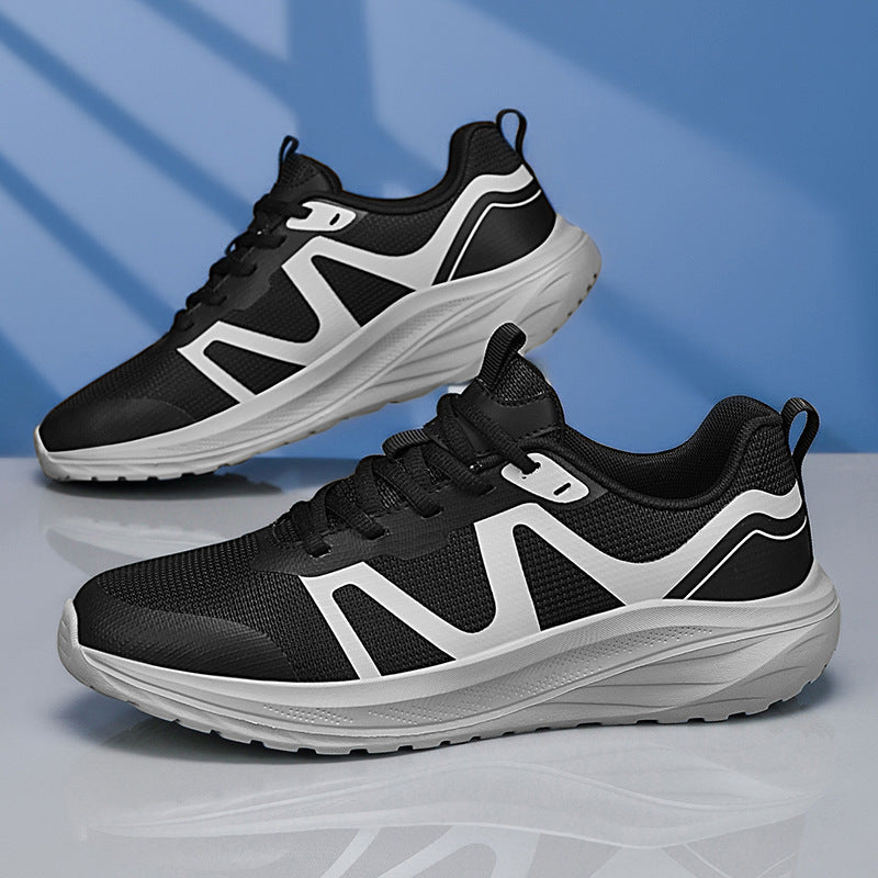 Unisex leichte Mesh‑Walking‑Sneaker mit ergonomischer Wellen‑Zwischensohle und rutschfester Laufsohle EB
