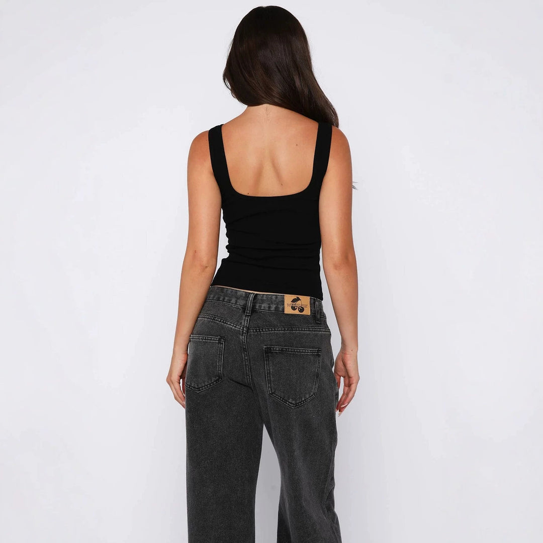 Damen Elegantes Trägershirt mit verschönernden Details EB