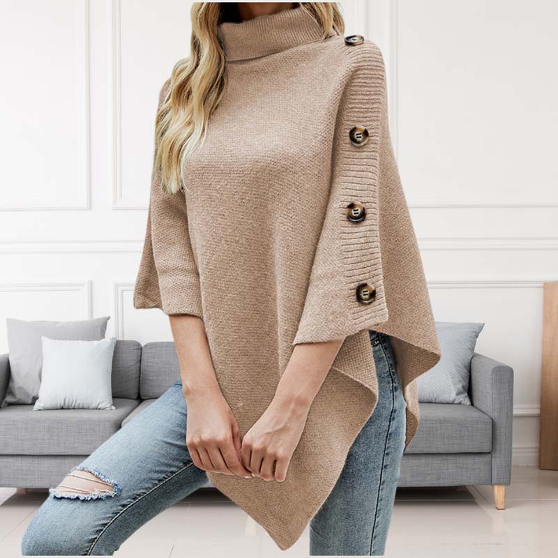 EB | Einfarbiger Strickpullover Für Elegante Outfits