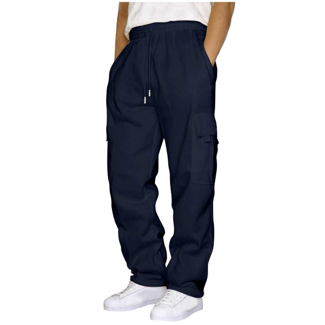 Herren nan heavy-duty Utility-Freizeithose mit Kordelzug, aufgesetzten Cargotaschen und relaxed Fit EB